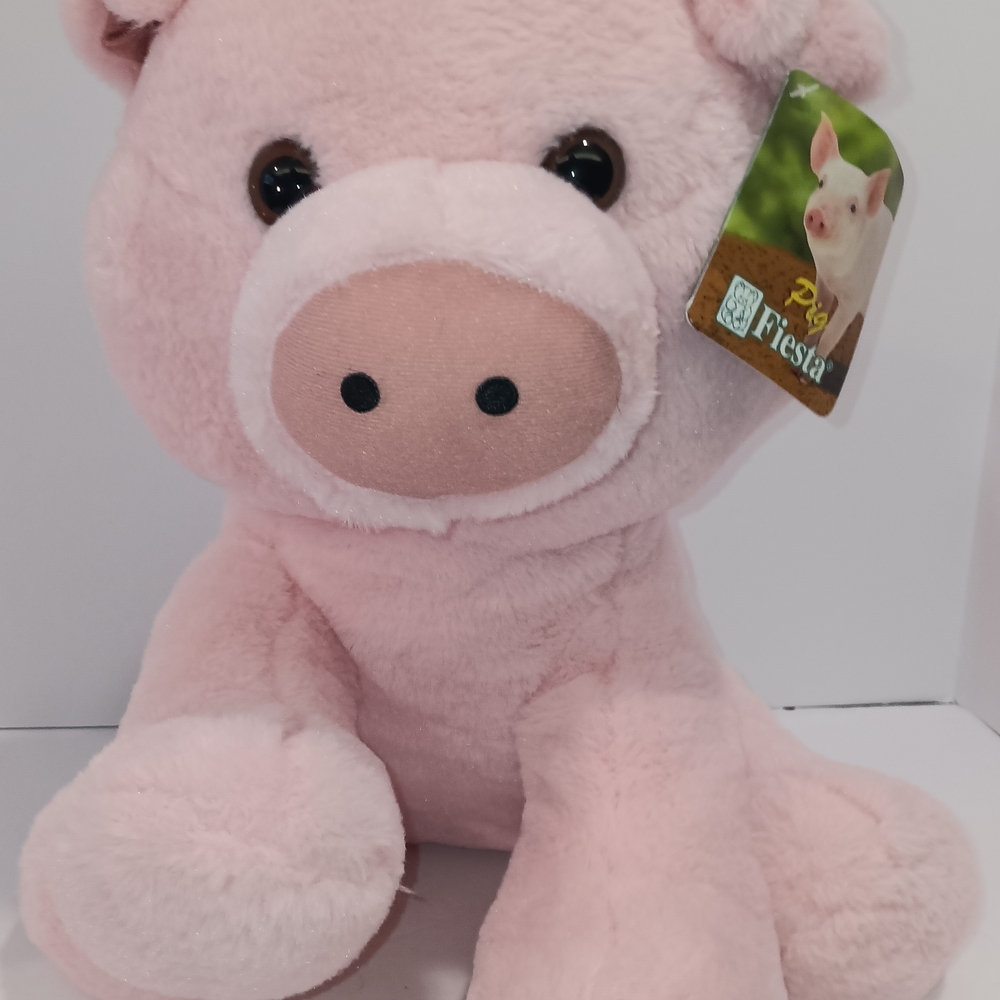 Pink Plush Pig Toy